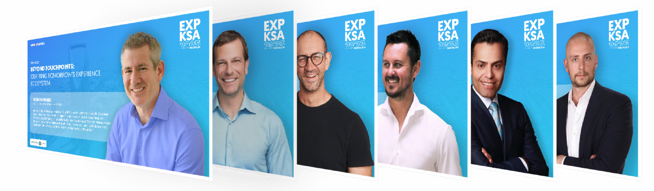 Speakers and panelists from EXP KSA 2025 .A collective vision for experience-led national transformation.